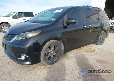 2015 Toyota Sienna Se 8 Passenger из США, поврежденный, VIN 5TDXK3DC8FS617604